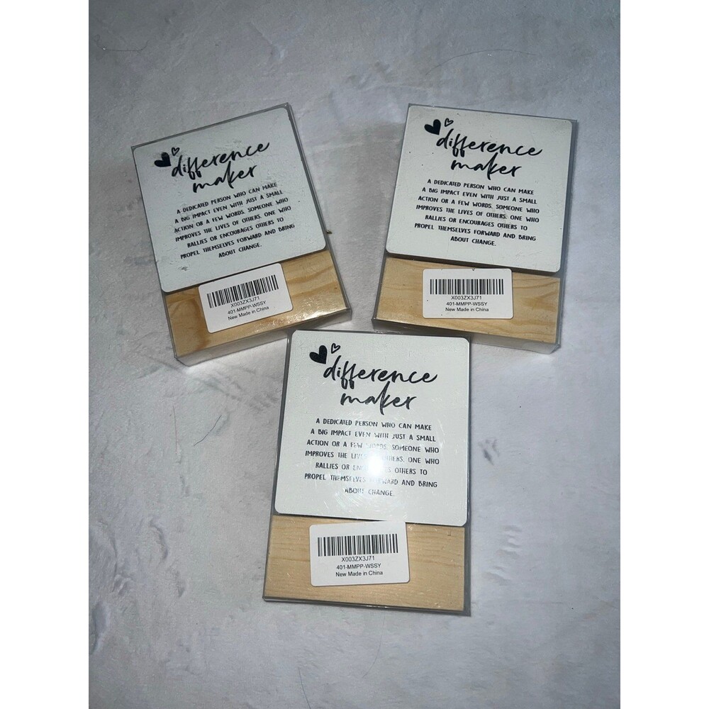 3 - 4x4 - difference maker plaques